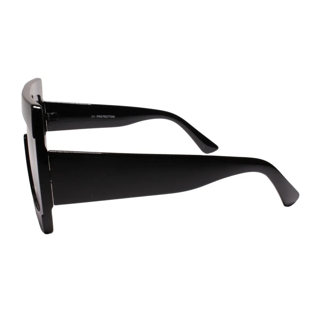 Swag Dapper Clubbing Flat Top Modern Hip Mens Womens Black Sunglasses
